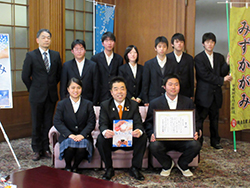 湖南農業高校の皆さんとの記念撮影