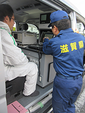 滋賀県原子力防災訓練（実働訓練）に臨む様子その3
