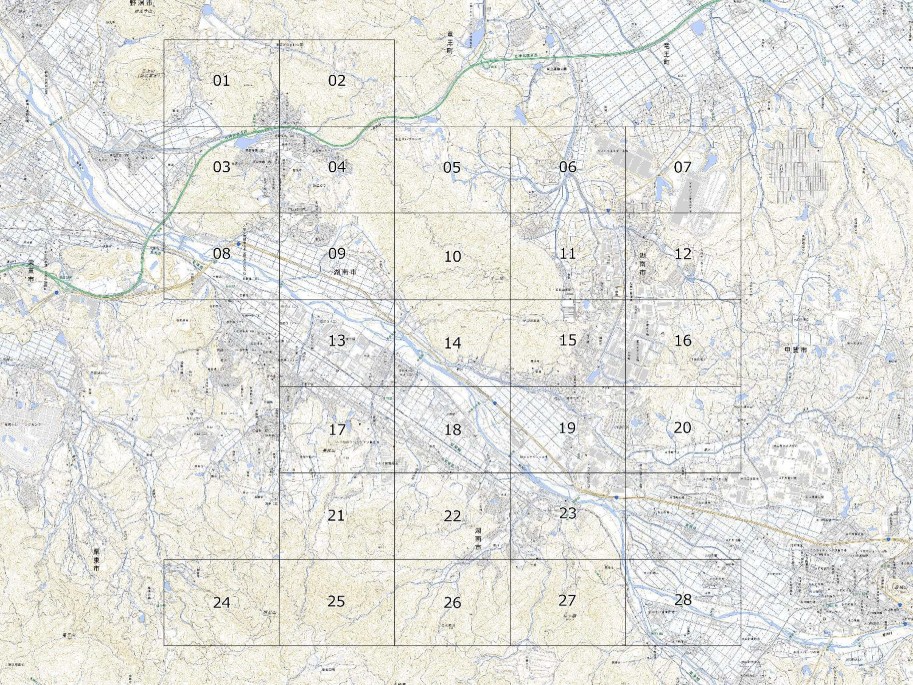 甲西地区の地図