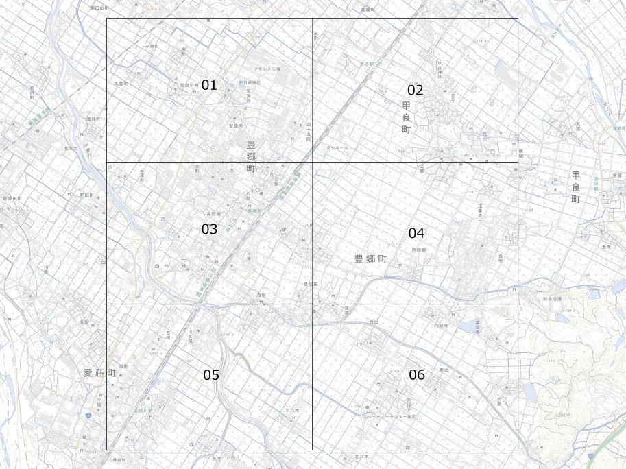 豊郷町の地図