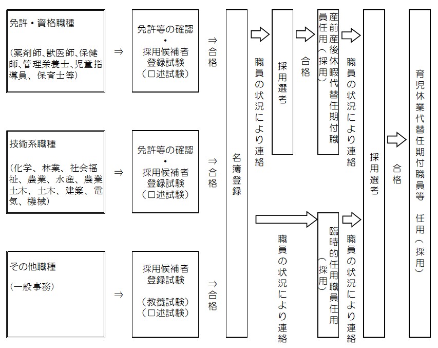 任用（採用）までの流れ