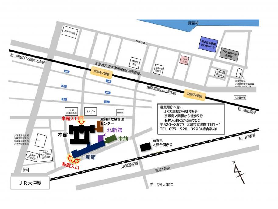 筆記試験会場地図