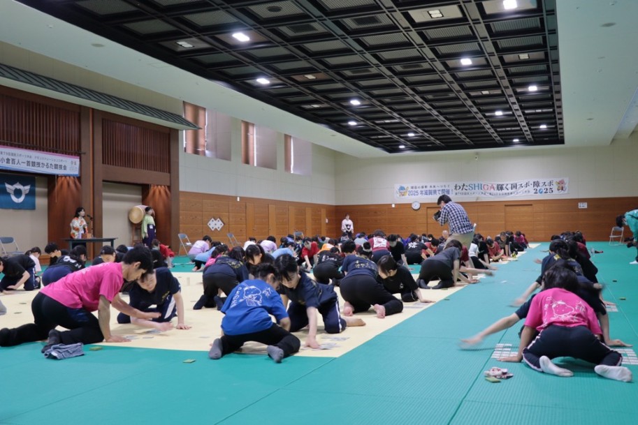 武道館2階での団体戦の様子