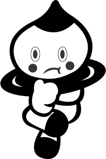 考える姿白黒