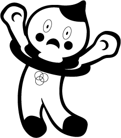 びっくり!白黒